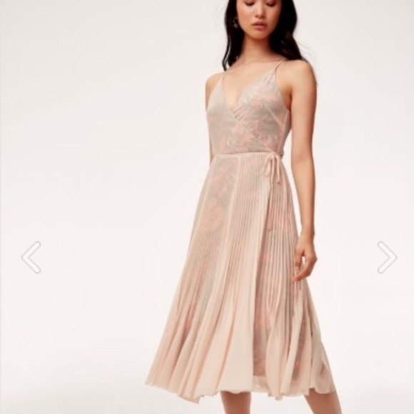 Wilfred Dresses & Skirts - Wilfred Blush Pink Pleated Wedding Dress